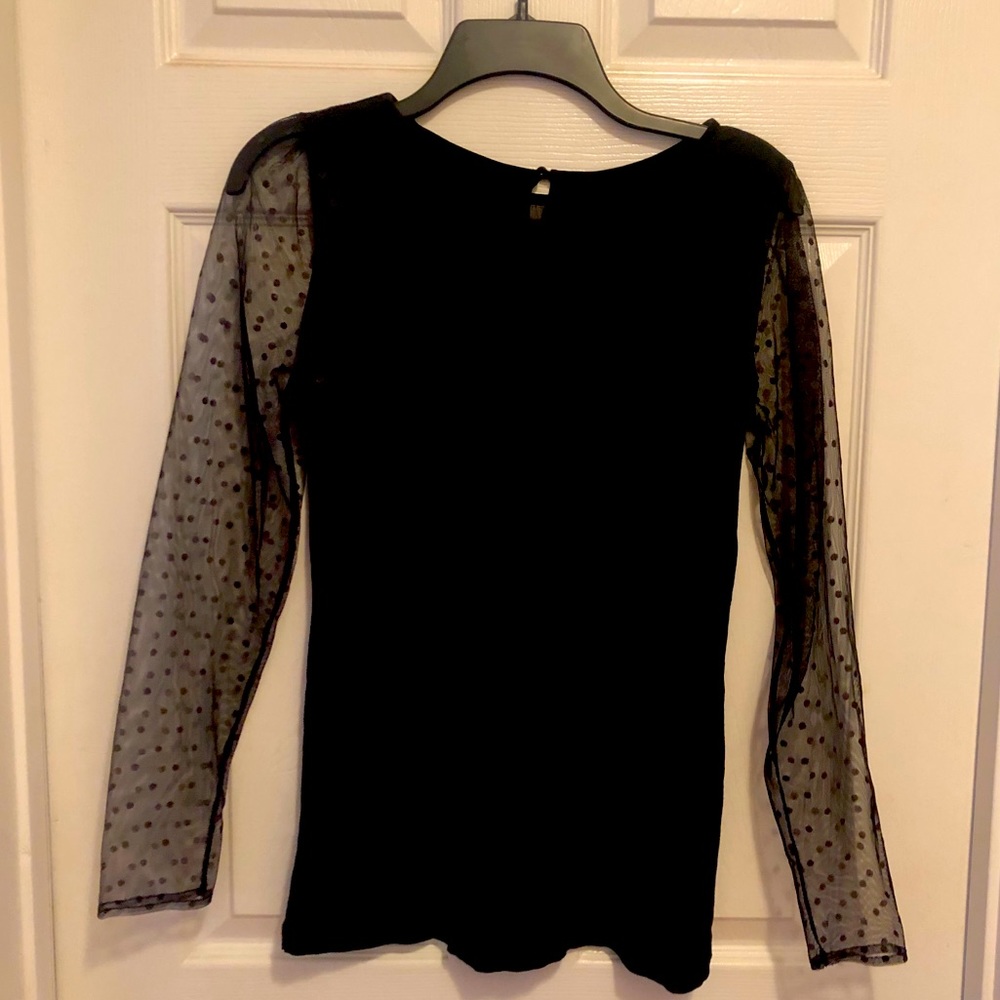 Ann Taylor Loft Women’s dressy black top
